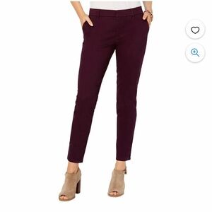 EUC Tommy Hilfiger cotton Women's Purple ankle skinny Pants size 4